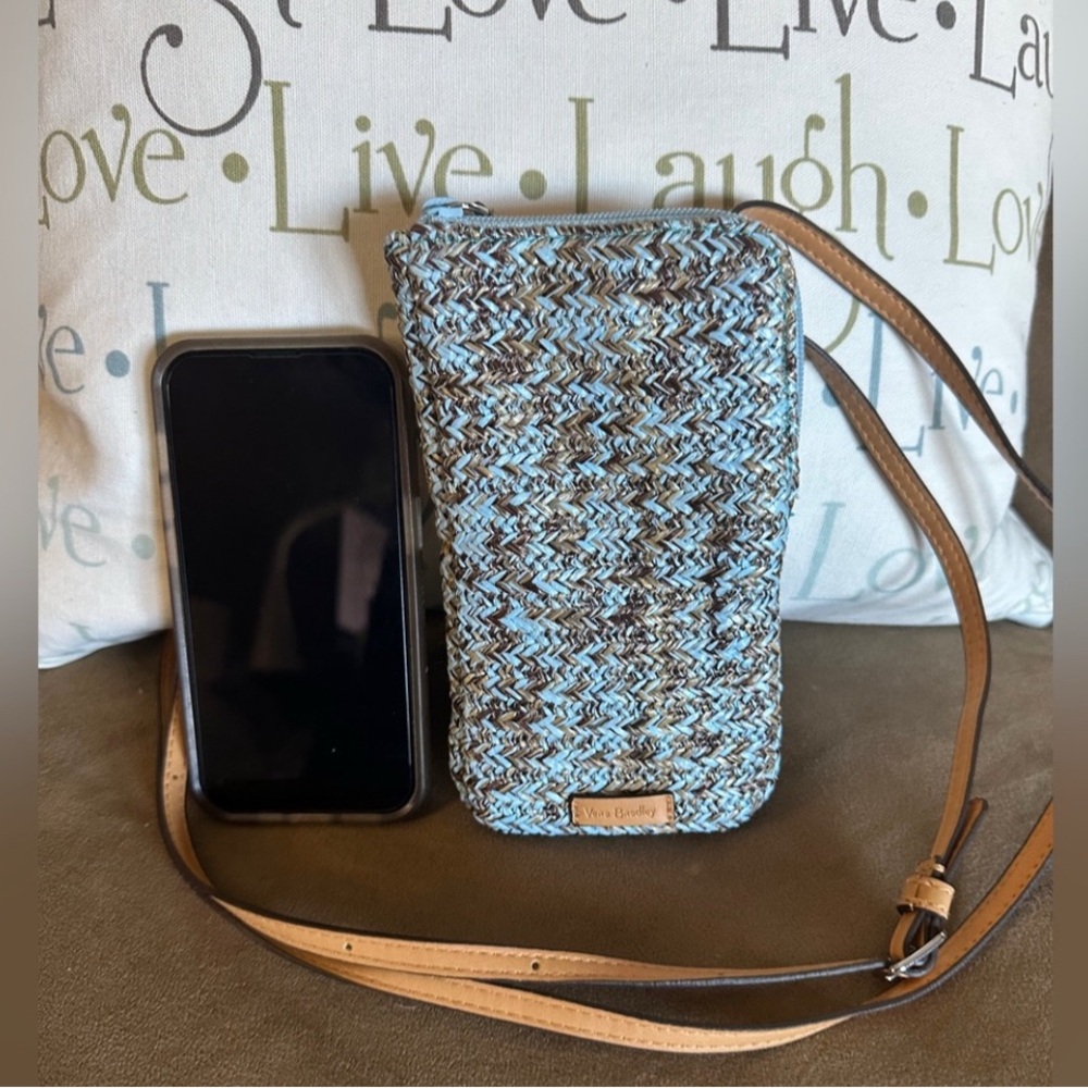 Vera Bradley's STRAW CELLPHONE CROSSBODY